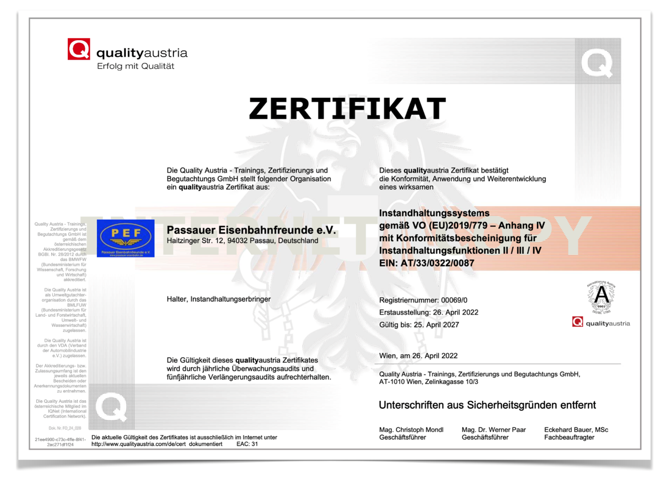 Zertifikat 2